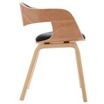 vidaXL Chaises à manger lot de 6 bois courbé et similicuir
