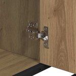 vidaXL Meuble de Lavabo de Salle de Bain avec étagère chêne artisanal