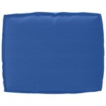 vidaXL Set de coussins de palette 2 Pièces Bleu royal 50 x 50 x 12 cm