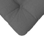 vidaXL Coussins de siège 4 Pièces Gris foncé 40 x 40 x 12 cm tissu