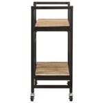 vidaXL Chariot de cuisine 87x36x81 cm Bois massif de manguier