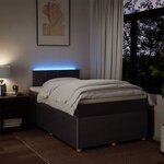 vidaXL Sommier à lattes de lit avec matelas Marron foncé 120x200 cm