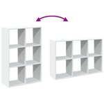 vidaXL Étagère séparatrice de pièce blanc 69 5x29x103 5 cm