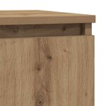 vidaXL Buffet avec tiroir chêne artisanal 71x35x84 cm bois ingénierie