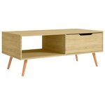 vidaXL Table basse Chêne Sonoma 100x49 5x43 cm Bois d'ingénierie
