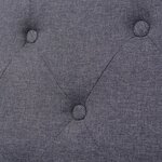 vidaXL Canapé à 2 places Tissu Gris