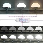 Table de maquillage vidaXL avec LED  Chêne noir 78 5x41x135 cm