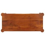 Bureau table poste de travail meuble d'ordinateur informatique étude avec tiroirs 110 x 50 x 76 cm bois d'acacia solide brun 02_0023463