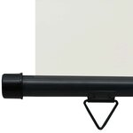 vidaXL Auvent latéral de balcon 125x250 cm Crème