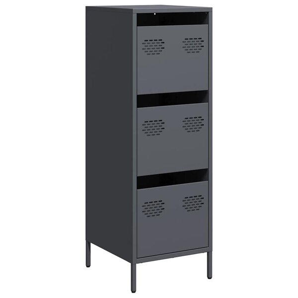 vidaXL Buffet haut anthracite 39x35x103 5 cm acier