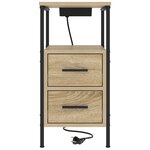 vidaXL Armoires de chevet 2 Pièces Chêne sonoma 30 x 48 x 61 cm