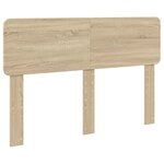 vidaXL Lit de Rangement Chêne Sonoma 140 x 200 cm Bois d'ingénierie