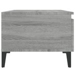 vidaXL Tables d'appoint 2 Pièces Sonoma gris 50x46x35 cm Bois ingénierie