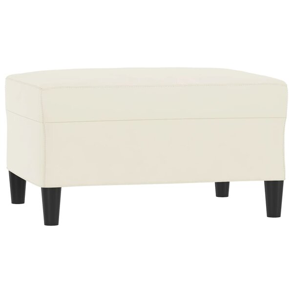 vidaXL Repose-pied Crème 70x55x41 cm Velours