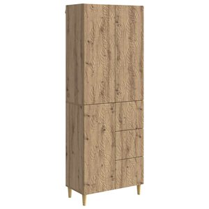 vidaXL 2 Pièces Chêne artisanal