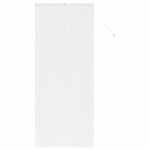 vidaXL Store de Fenêtre avec des rideaux Blanc Aluminium