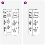 vidaXL Porte-parapluie Blanc 15 5 x 15 5 x 49 cm Métal