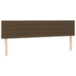 vidaXL Sommier à lattes de lit matelas et LED Marron foncé 180x200cm