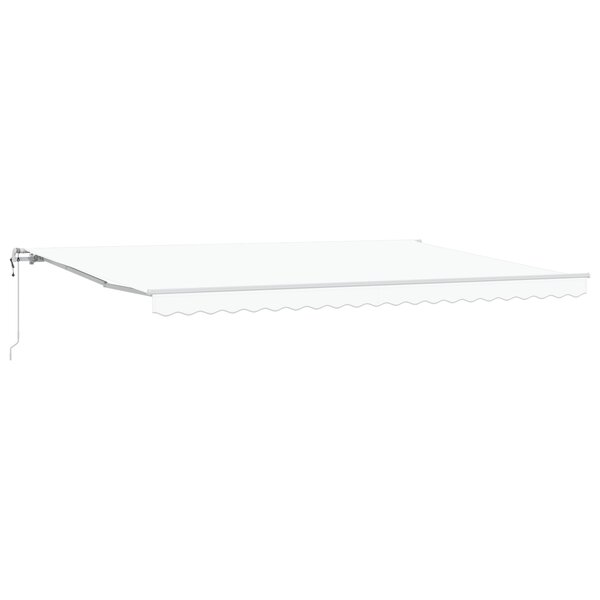 vidaXL Auvent Rétractable 500 × 350 cm Blanc