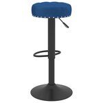 vidaXL Tabourets de bar lot de 2 bleu velours