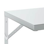 vidaXL Étagères murales 2 Pièces 100x40 cm argenté acier inoxydable