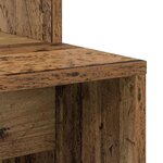 vidaXL Bureau Bois ancien 78.5 x 37 x 154.5 cm Bois d'ingénierie