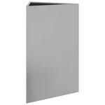 vidaXL Jardinières 2 Pièces triangulaire 50x43x75 cm acier galvanisé