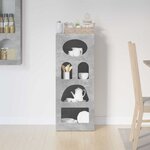 vidaXL Buffet Gris béton 40 x 35 x 100 5 cm Bois d'ingénierie