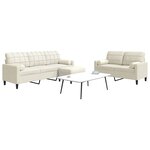vidaXL Ensemble de canapés 3 Pièces avec coussins et traversins velours