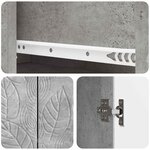 vidaXL Buffet Gris béton 66 x 34 5 x 90 cm Bois d'ingénierie