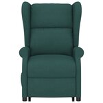 vidaXL Fauteuil Vert foncé Tissu