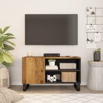 vidaXL Meuble TV 80x33x46 cm bois de manguier et d'ingénierie
