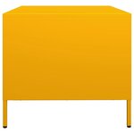 vidaXL Meuble TV jaune moutarde 68x50x43 5 cm acier laminé à froid