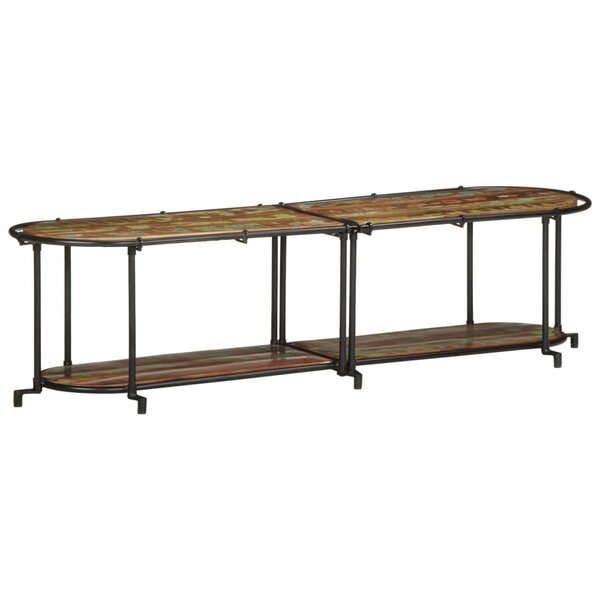 vidaXL Meuble TV 160x42x40 cm bois massif de récupération