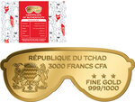Pièce de monnaie en Or 3000 Francs g 0.031 (1/1000 oz) Millésime 2023 Gold Gift COCA COLA SUNGLASSES 1/1000