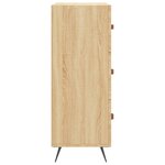 vidaXL Commode chêne sonoma 69 5 x 34 x 90 cm bois d'ingénierie