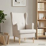 vidaXL Fauteuil Crème ARES