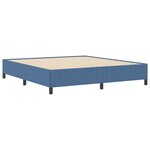 vidaXL Cadre de lit Bleu 180x200 cm en Tissu Corde