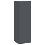 vidaXL Supports pour plantes 3 Pièces Anthracite 24 x 24 x 75 cm Acier