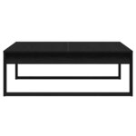 vidaXL Table basse Chêne noir 100 x 100 x 35 cm Bois d'ingénierie