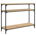 vidaXL Table console chêne sonoma 100x29x75 cm bois d'ingénierie