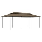 vidaXL Chapiteau 600x298x270 cm Taupe 180 g/m²