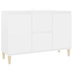 vidaXL Buffet blanc 101x35x70 cm bois d'ingénierie