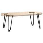 vidaXL Pieds en épingle à cheveux pour table basse 4 pièces Noir 30 cm Acier massif