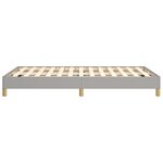 vidaXL Cadre de lit sans matelas gris clair 120x200 cm tissu