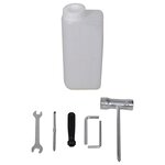 vidaXL Jeu de perceuse de sol à tarière Acier