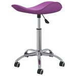 vidaXL Chaise de salle à manger pivotante Violet Similicuir