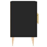 vidaXL Meuble TV noir 150x30x50 cm bois d'ingénierie