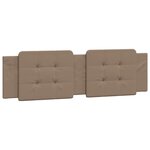 vidaXL Coussin de tête de lit Zadar cappuccino 180 cm similicuir