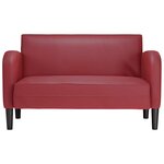 vidaXL Canapé causeuse rouge bordeaux 110 cm similicuir
